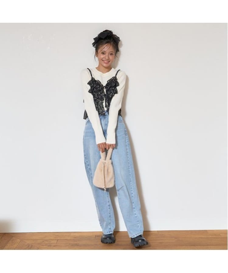 ラブトキシック・エル ティー エックス シー(Lovetoxic LTXC)のルーズワイドデニムパンツ4