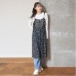 ラブトキシック・エル ティー エックス シー(Lovetoxic LTXC)の花柄キャミワンピース ブラック(219)