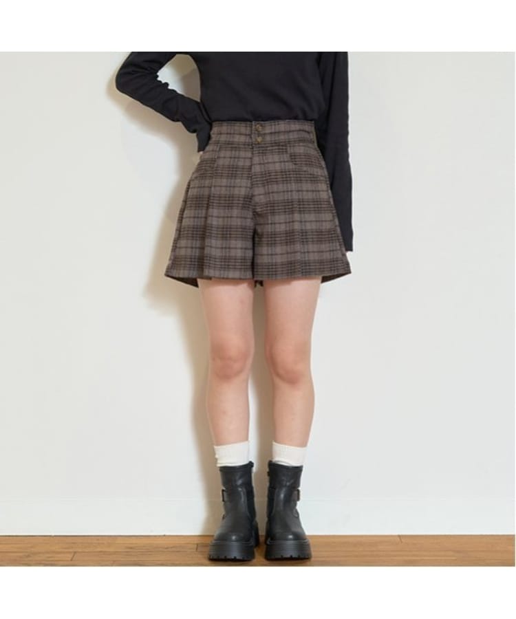 ラブトキシック・エル ティー エックス シー(Lovetoxic LTXC)の【GOODPRICE/起毛】ハイウエストショートパンツ モカブラウン(142)