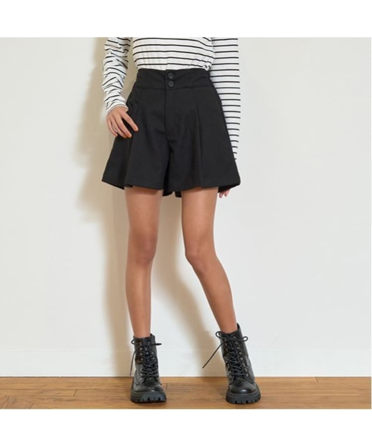 ラブトキシック・エル ティー エックス シー(Lovetoxic LTXC)の【GOODPRICE/起毛】ハイウエストショートパンツ ブラック(219)