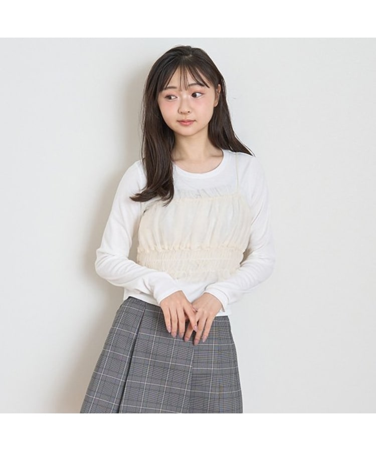 ラブトキシック・エル ティー エックス シー(Lovetoxic LTXC)のチュールビスチェインナーSET アイボリー(104)