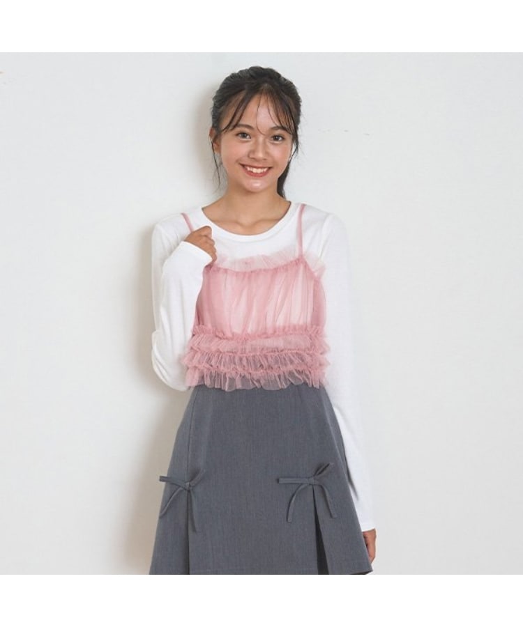ラブトキシック・エル ティー エックス シー(Lovetoxic LTXC)のチュールビスチェインナーSET ピンク(071)