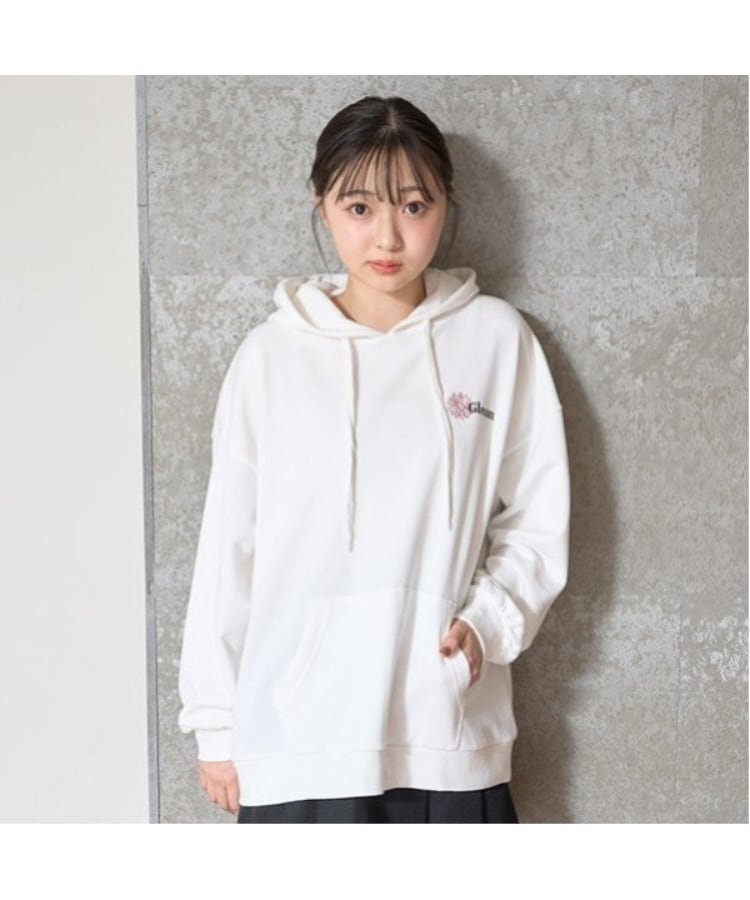 オーガビッツバックフラワー刺しゅうパーカ(パーカー オーガビッツバックフラワー刺しゅうパーカ(パーカー