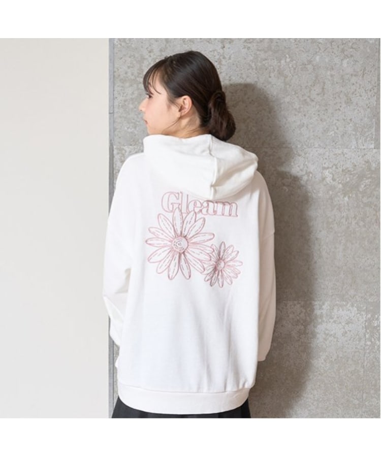 オーガビッツバックフラワー刺しゅうパーカ(パーカー オーガビッツバックフラワー刺しゅうパーカ(パーカー