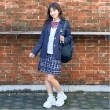 ラブトキシック・エル ティー エックス シー(Lovetoxic LTXC)の【卒服】【セレモニー】リボンネクタイつきチェックプリーツスカパン ネイビー(094)