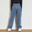 ラブトキシック・エル ティー エックス シー(Lovetoxic LTXC)のフラワー刺しゅうデニムパンツ ブルー(091)