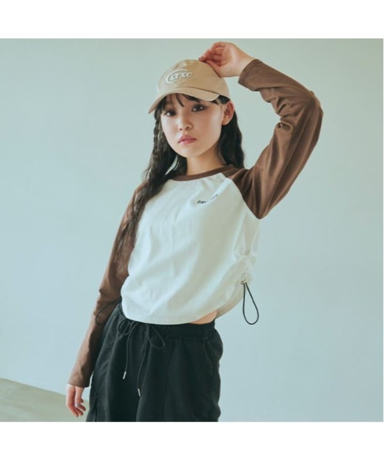 LTXC】オーガビッツラグラン長袖Tシャツ(Tシャツ LTXC】オーガビッツラグラン長袖Tシャツ(Tシャツ