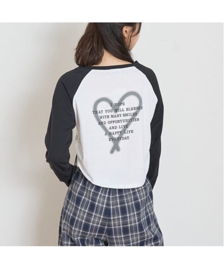 LTXC】オーガビッツラグラン長袖Tシャツ(Tシャツ LTXC】オーガビッツラグラン長袖Tシャツ(Tシャツ