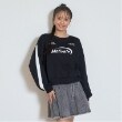 ラブトキシック・エル ティー エックス シー(Lovetoxic LTXC)の【LTXC】裏起毛ラインクロップドトレーナー ブラック(219)