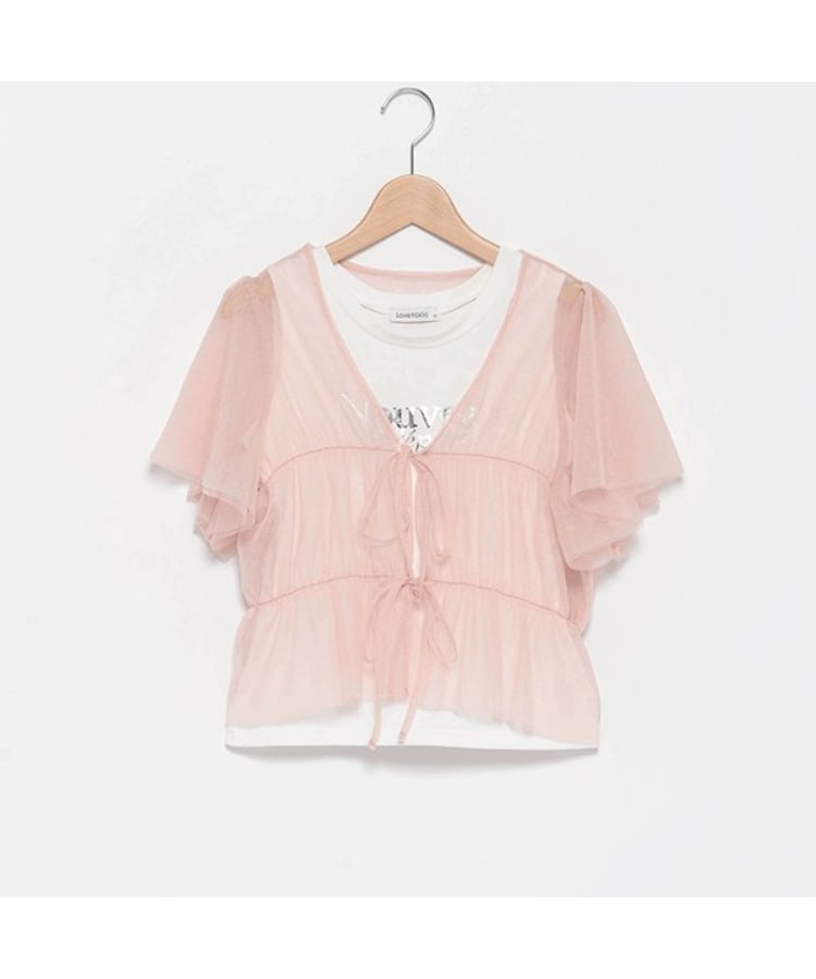 ラブトキシック・エル ティー エックス シー(Lovetoxic LTXC)のインナー付チュールボレロ ピンク(071)