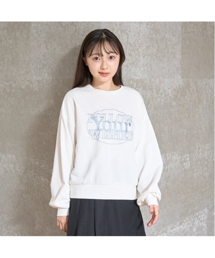 ラブトキシック・エル ティー エックス シー(Lovetoxic LTXC)の【GOODPRICE】サークル刺しゅうプルオーバー オフホワイト(003)