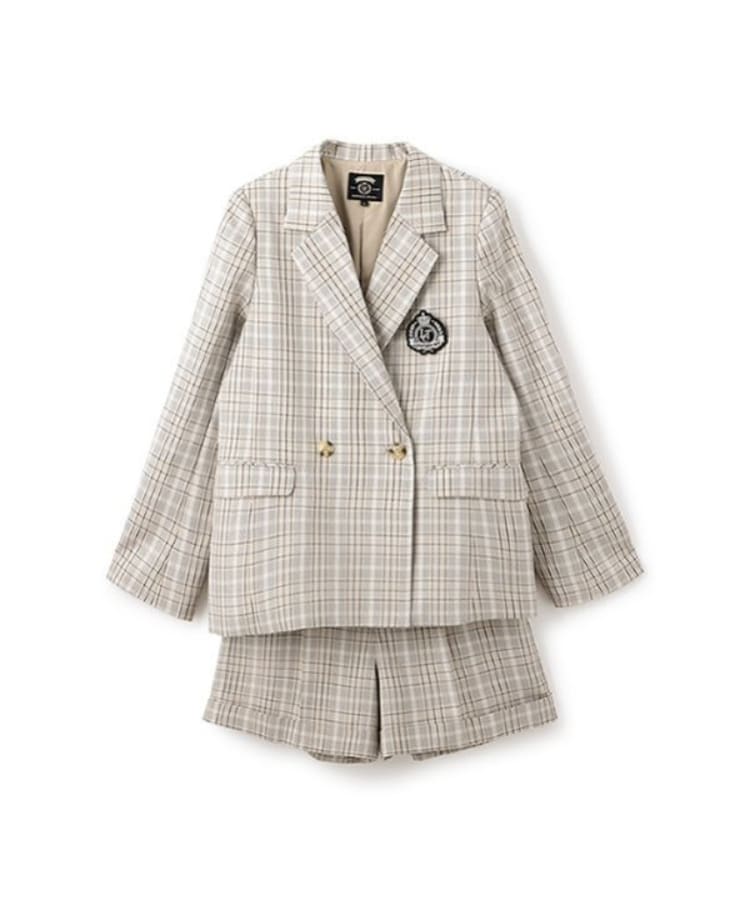卒服】【セレモニー】エンブレムつきジャケットショートパンツ 卒服】【セレモニー】エンブレムつきジャケットショートパンツ