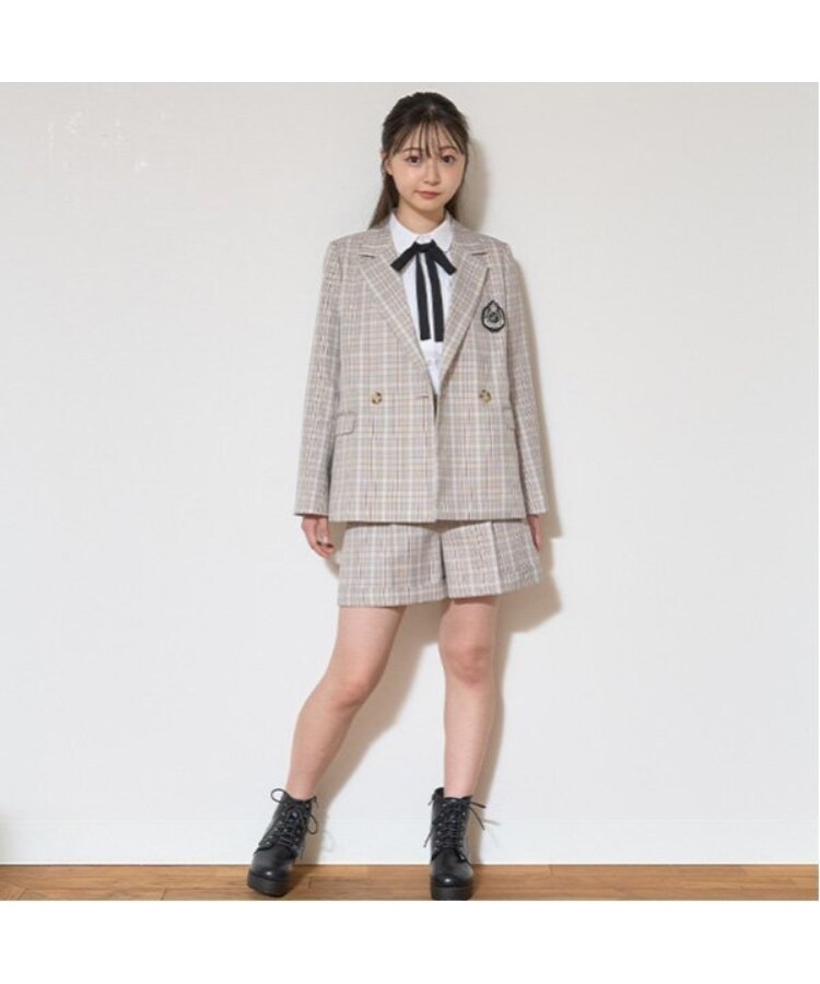 卒服】【セレモニー】エンブレムつきジャケットショートパンツ 卒服】【セレモニー】エンブレムつきジャケットショートパンツ