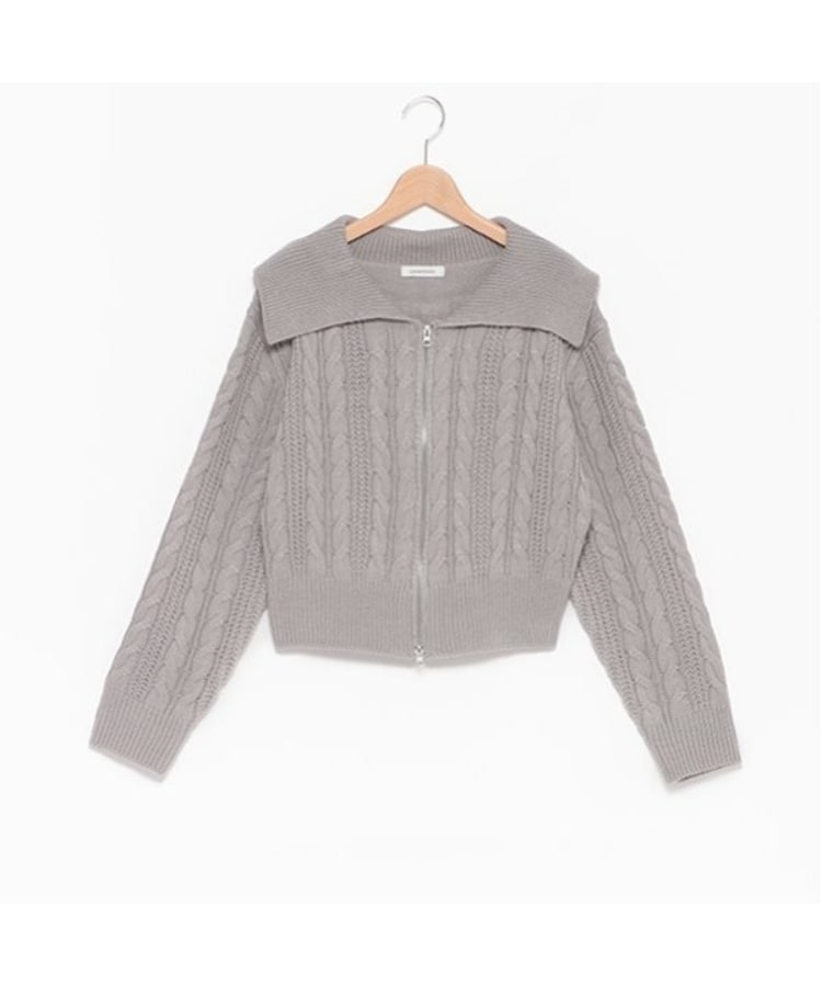 ラブトキシック・エル ティー エックス シー(Lovetoxic LTXC)の【洗える】ケーブルニットZIPカーデ9