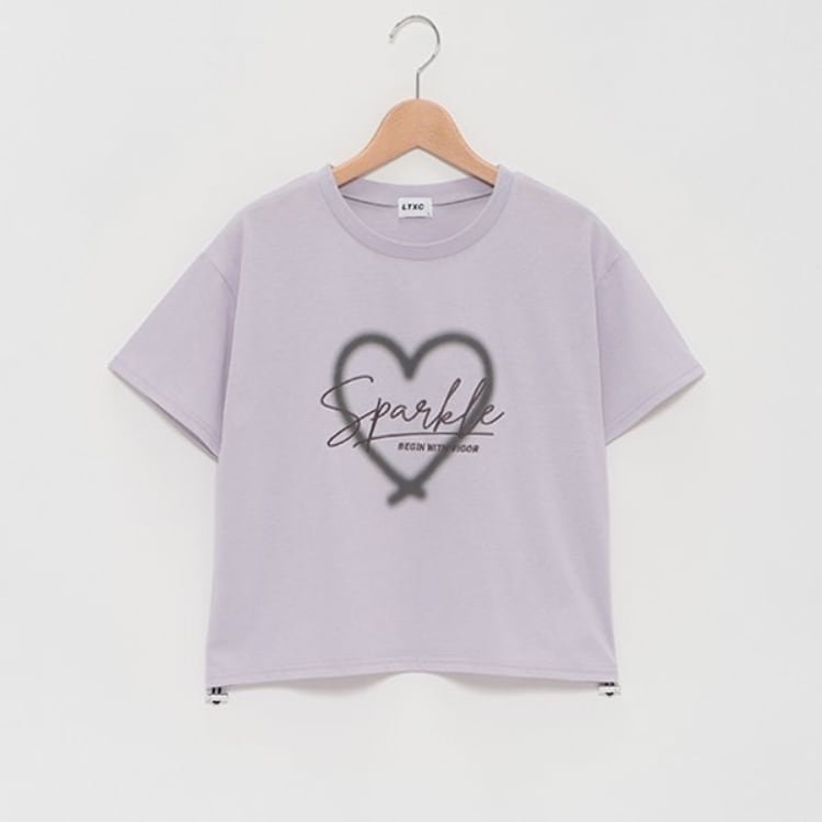 ラブトキシック・エル ティー エックス シー(Lovetoxic LTXC)の【LTXC】ドロスト短丈半T Ｔシャツ