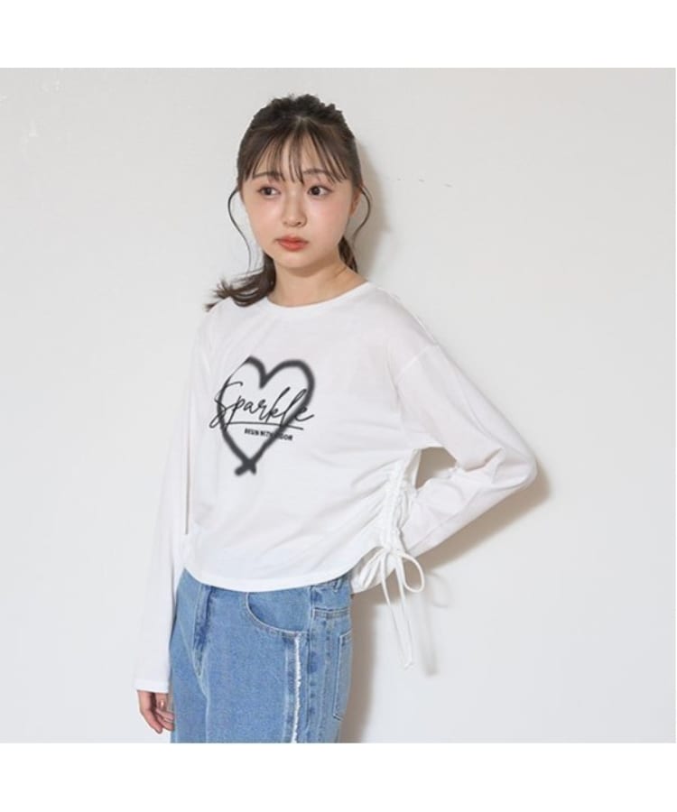 ラブトキシック・エル ティー エックス シー(Lovetoxic LTXC)の【LTXC】サイドドロスト長T オフホワイト(003)