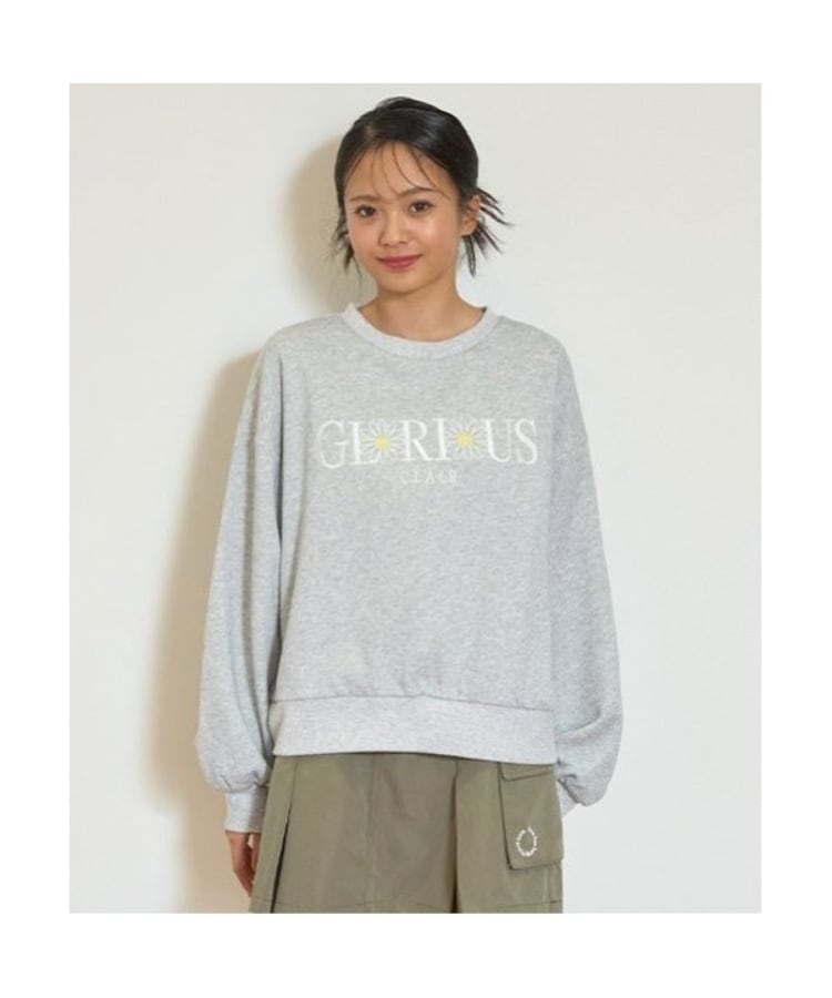 ラブトキシック・エル ティー エックス シー(Lovetoxic LTXC)の【GOODPRICE】裏起毛フラワーロゴプルオーバー グレー(112)