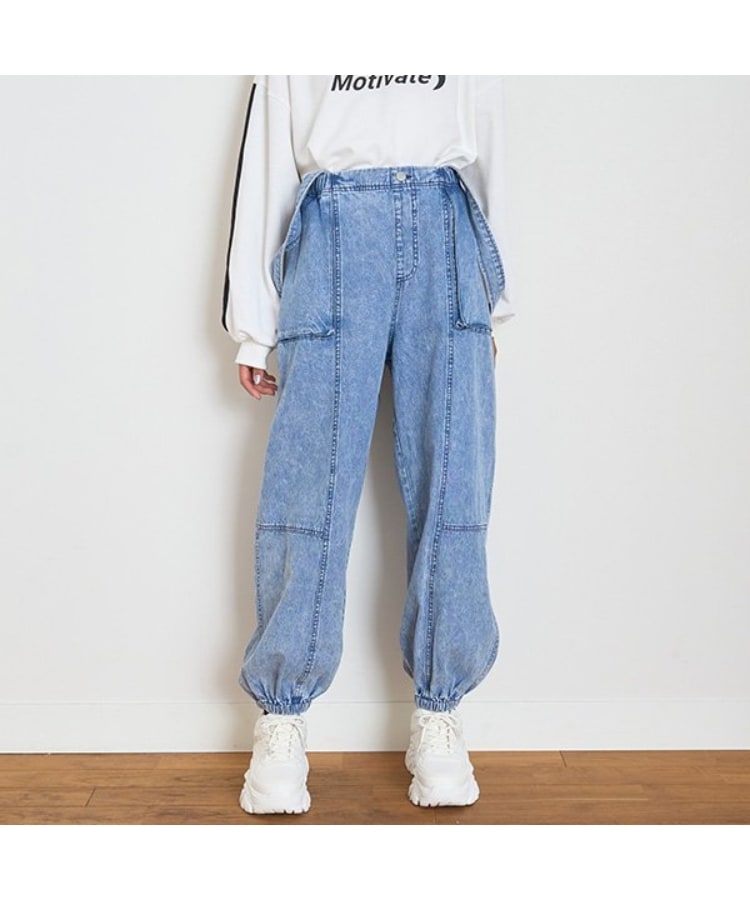 ラブトキシック・エル ティー エックス シー(Lovetoxic LTXC)の【LTXC】サス付ルーズジョグパンツ ブルー(091)