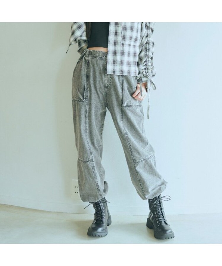 ラブトキシック・エル ティー エックス シー(Lovetoxic LTXC)の【LTXC】サス付ルーズジョグパンツ グレー(012)