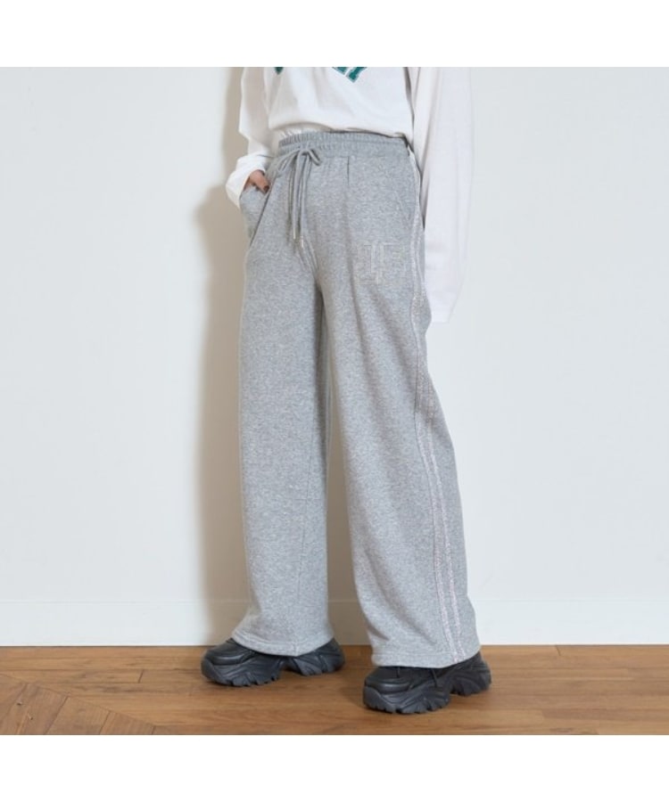 ラブトキシック・エル ティー エックス シー(Lovetoxic LTXC)の【LTXC】ラメラインスウェットパンツ グレー(012)
