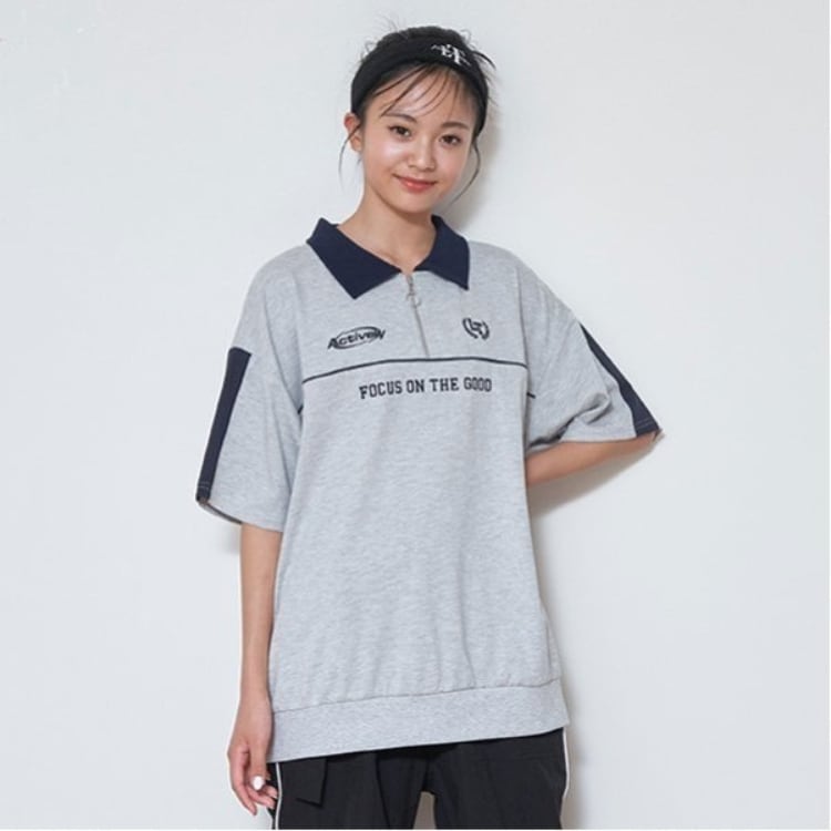 ラブトキシック・エル ティー エックス シー(Lovetoxic LTXC)の【LTXC】ハーフZIPルーズ半T Ｔシャツ