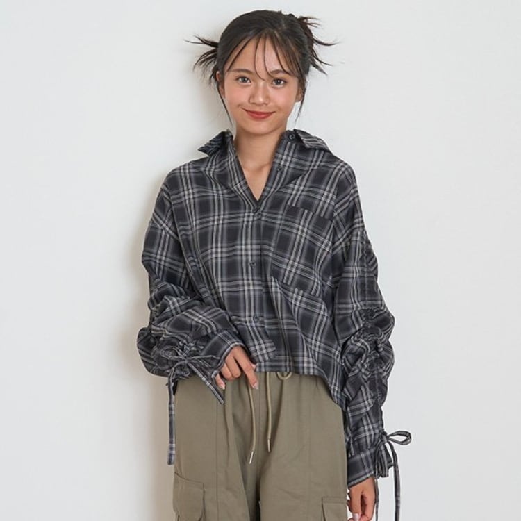 ラブトキシック・エル ティー エックス シー(Lovetoxic LTXC)の【LTXC】インナーつきチェックシャツ シャツ・ブラウス