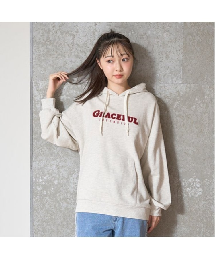 ラブトキシック・エル ティー エックス シー(Lovetoxic LTXC)の【GOODPRICE】サガラロゴプルパーカ ライトグレー(211)
