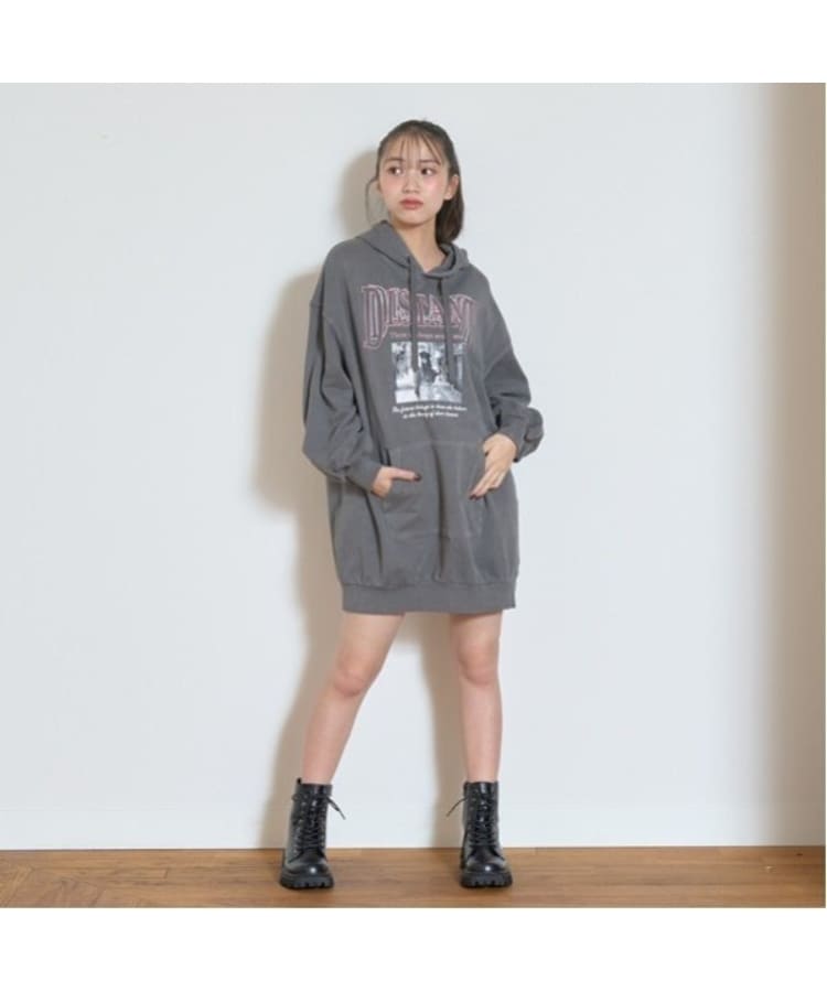 ラブトキシック・エル ティー エックス シー(Lovetoxic LTXC)の【LTXC】ピグメントパーカワンピース オフホワイト(003)