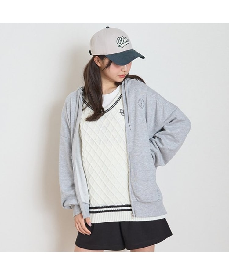 ラブトキシック・エル ティー エックス シー(Lovetoxic LTXC)の【LTXC】吸水速乾ルーズZIPパーカ グレー(112)