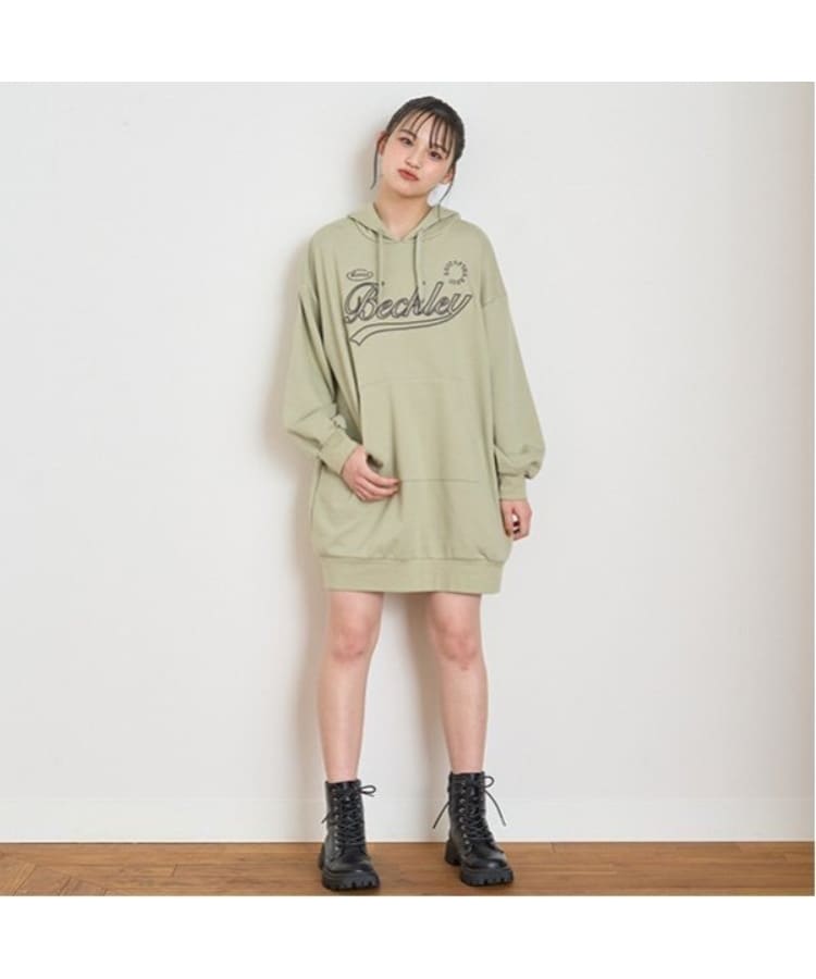 LTXC/GOODPRICE】立体刺しゅうパーカワンピース(ミドル LTXC/GOODPRICE】立体刺しゅうパーカワンピース(ミドル