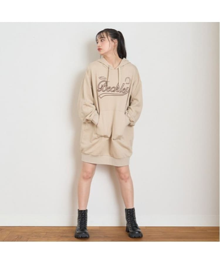 LTXC/GOODPRICE】立体刺しゅうパーカワンピース(ミドル LTXC/GOODPRICE】立体刺しゅうパーカワンピース(ミドル