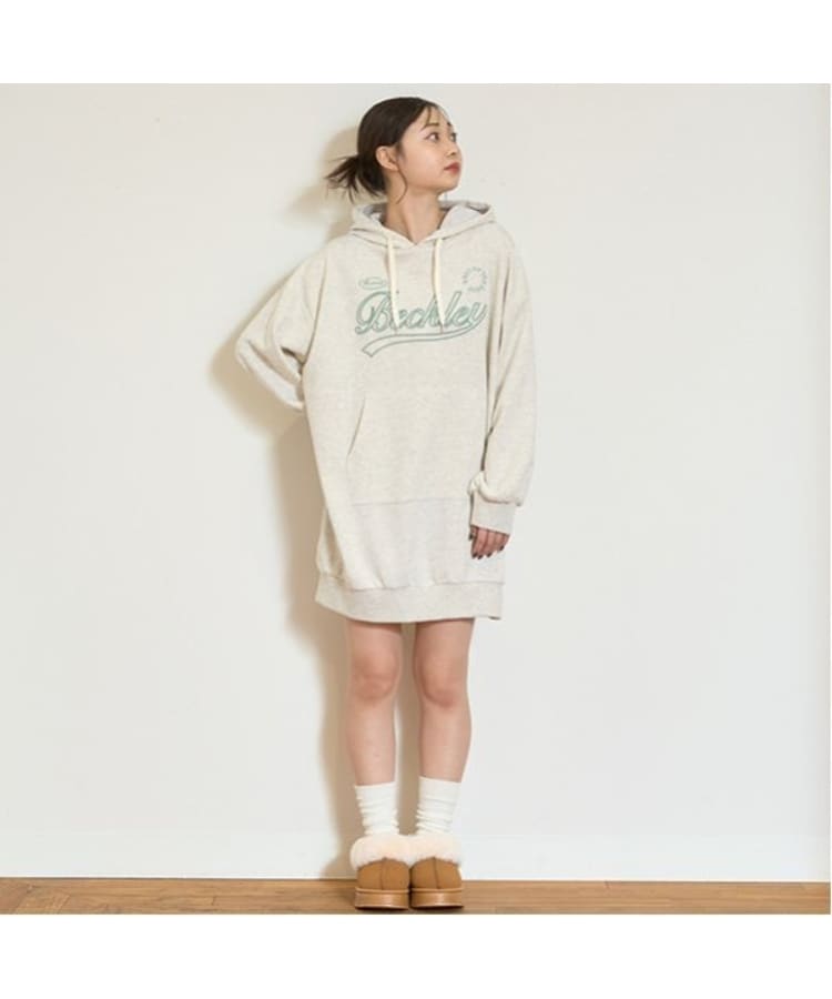 LTXC/GOODPRICE】立体刺しゅうパーカワンピース(ミドル LTXC/GOODPRICE】立体刺しゅうパーカワンピース(ミドル
