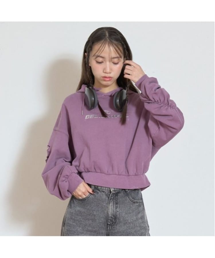 ラブトキシック・エル ティー エックス シー(Lovetoxic LTXC)の【LTXC】ヴィンテージ風ダメージパーカ ラベンダー(080)