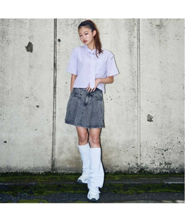 ラブトキシック・エル ティー エックス シー(Lovetoxic LTXC)の【LTXC】デニムプリーツスカパン1