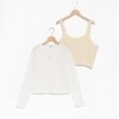 ラブトキシック・エル ティー エックス シー(Lovetoxic LTXC)の【洗える】シャギービスチェインナーSET19