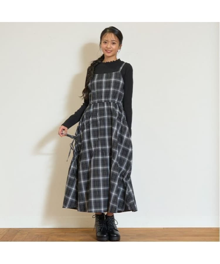 ラブトキシック・エル ティー エックス シー(Lovetoxic LTXC)の【LTXC】チェックキャミジャンスカ ブラック(219)