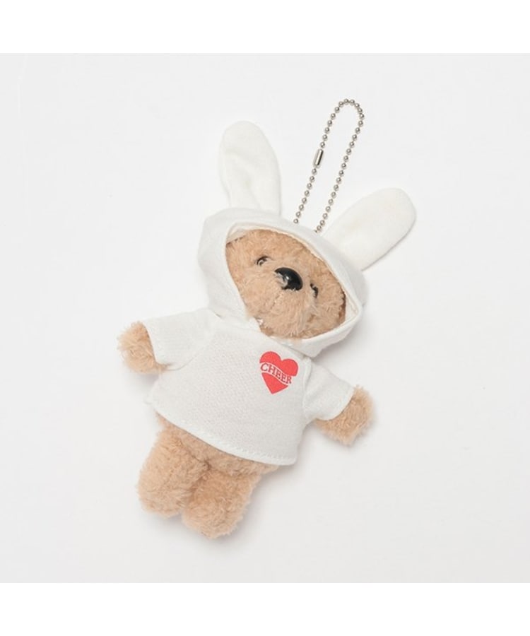 ラブトキシック・エル ティー エックス シー(Lovetoxic LTXC)のクマキーホルダー ホワイト(001)