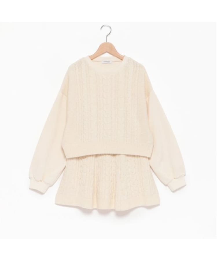ラブトキシック・エル ティー エックス シー(Lovetoxic LTXC)のケーブルニットセットアップ7