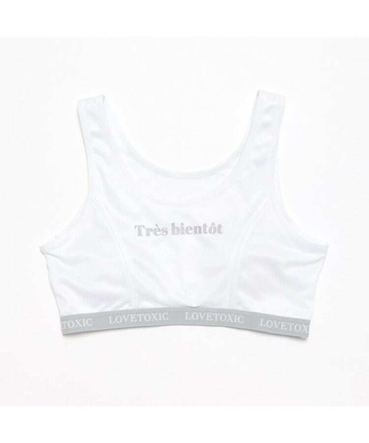 ラブトキシック・エル ティー エックス シー(Lovetoxic LTXC)のDRYメッシュハーフトップ ホワイト(001)