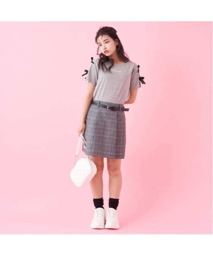 ラブトキシック・エル ティー エックス シー(Lovetoxic LTXC)の【GOODPRICE】ベルトつきチェックプリーツスカパン2