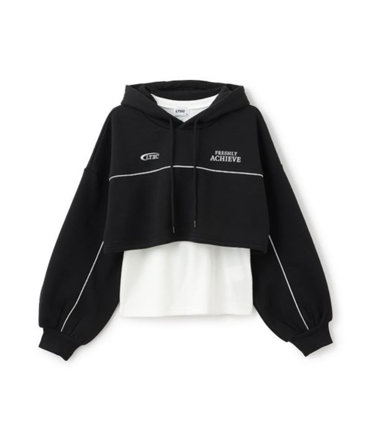 LTXC】裏起毛クロップドパーカインナーSET(パーカー LTXC】裏起毛クロップドパーカインナーSET(パーカー