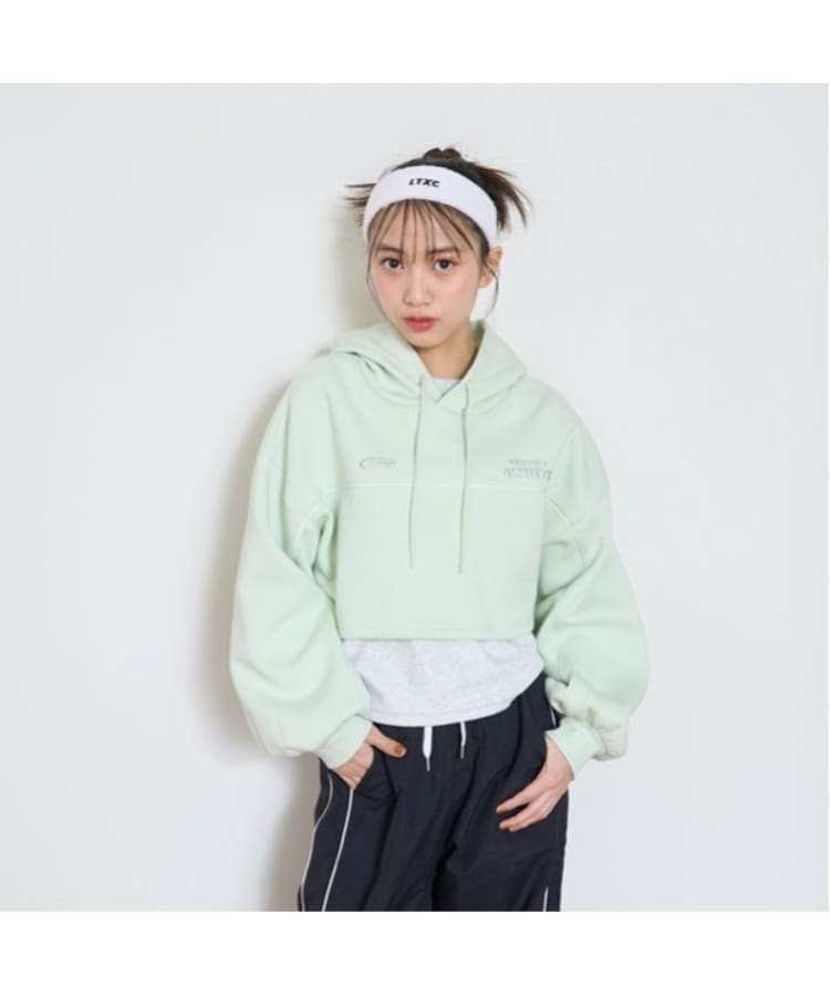 LTXC】裏起毛クロップドパーカインナーSET(パーカー LTXC】裏起毛クロップドパーカインナーSET(パーカー