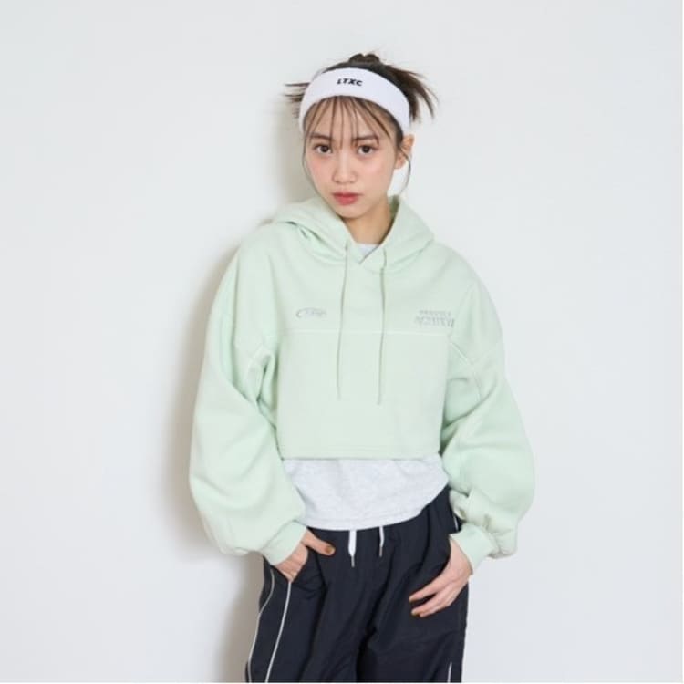 ラブトキシック・エル ティー エックス シー(Lovetoxic LTXC)の【LTXC】裏起毛クロップドパーカインナーSET パーカー