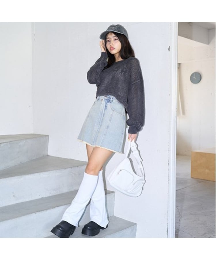 ラブトキシック・エル ティー エックス シー(Lovetoxic LTXC)の【LTXC】ピグメントメッシュニット22
