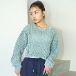 ラブトキシック・エル ティー エックス シー(Lovetoxic LTXC)の【LTXC】ピグメントメッシュニット グリーン(025)