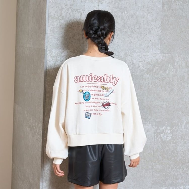 ラブトキシック・エル ティー エックス シー(Lovetoxic LTXC)の裏起毛バックワッペンプルオーバー スウェット・トレーナー