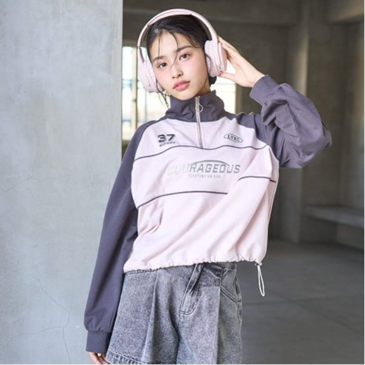 ラブトキシック・エル ティー エックス シー(Lovetoxic LTXC)の【LTXC】ハーフZIPプルオーバー スウェット・トレーナー