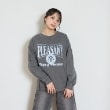 ラブトキシック・エル ティー エックス シー(Lovetoxic LTXC)の【LTXC】ヴィンテージ風長袖Tシャツ チャコールグレー(013)