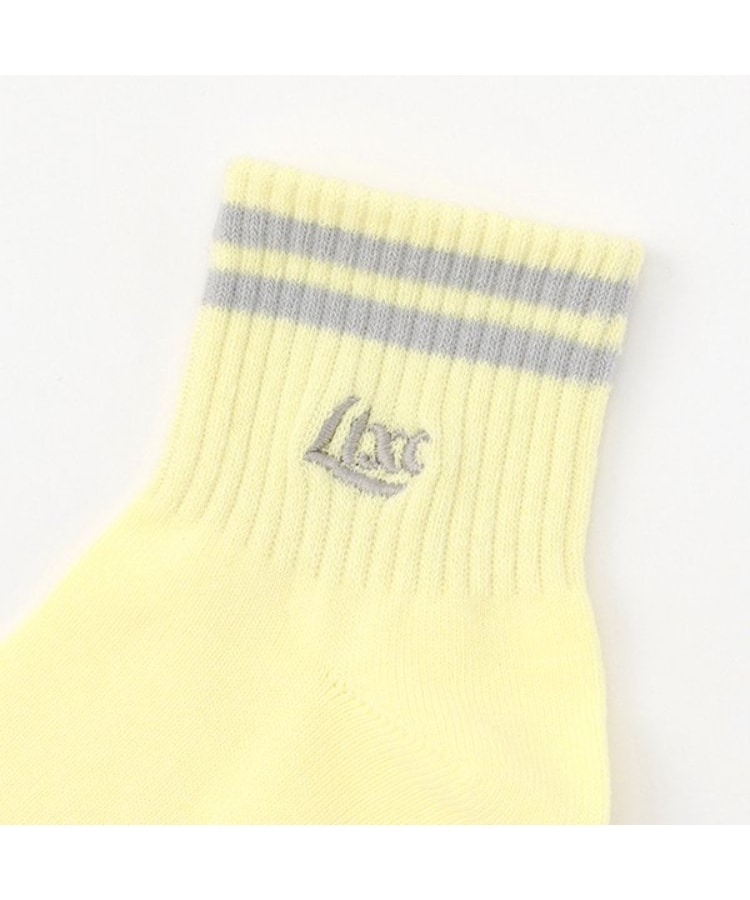 ラブトキシック・エル ティー エックス シー(Lovetoxic LTXC)の【抗菌防臭】ライン刺繍ロゴくるぶし丈ソックス1