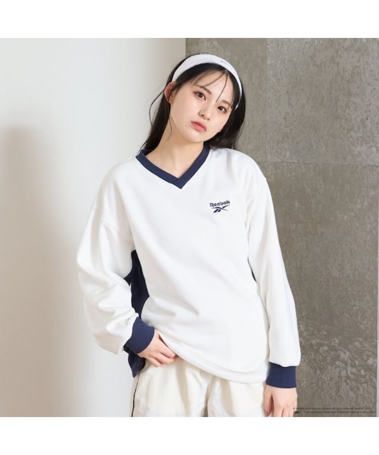 ラブトキシック・エル ティー エックス シー(Lovetoxic LTXC)の【Reebok】ルーズスウェット オフホワイト(003)